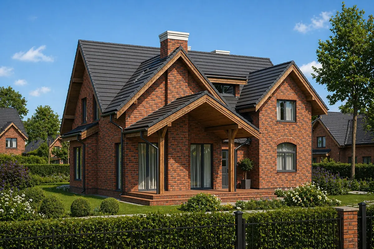 Proiect de casa parter cu mansardă 175 m²: 4 Dormitoare, Birou, 2 Bai, fara Garaj