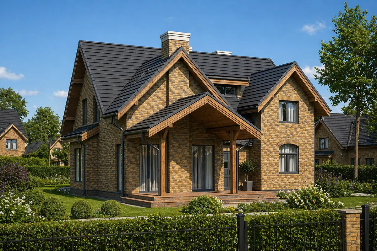 Proiect de casa parter cu mansardă 175 m²: 4 Dormitoare, Birou, 2 Bai, fara Garaj