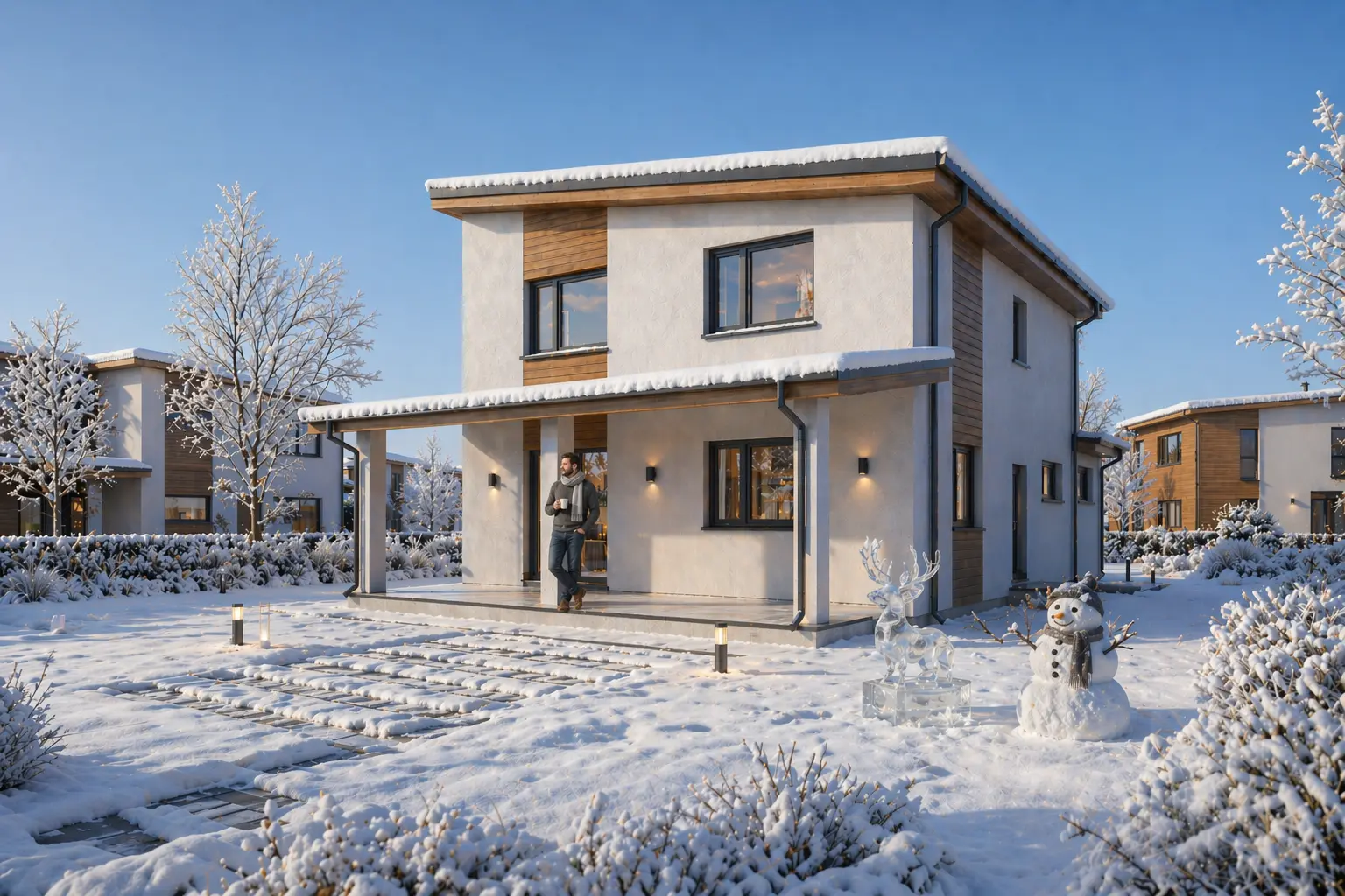 Proiect de casa cu etaj 146 m²: 3 Dormitoare, 2 Bai, Garaj