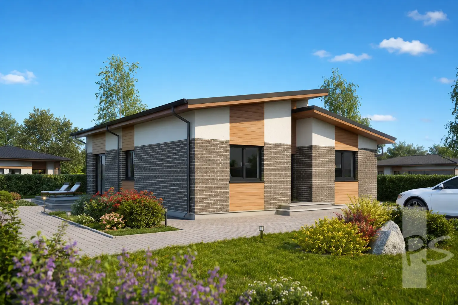 Proiect de casa parter 127 m²: 3 Dormitoare, 1 Bai, fara Garaj