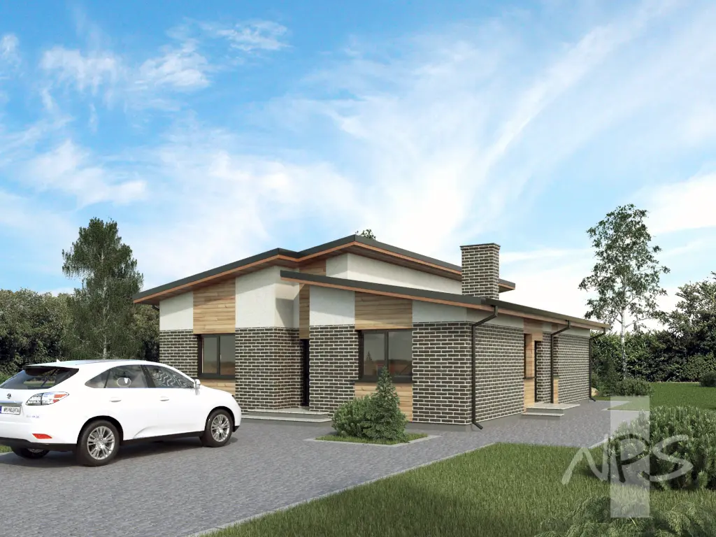 Proiect de casa parter 127 m²: 3 Dormitoare, 1 Bai, fara Garaj