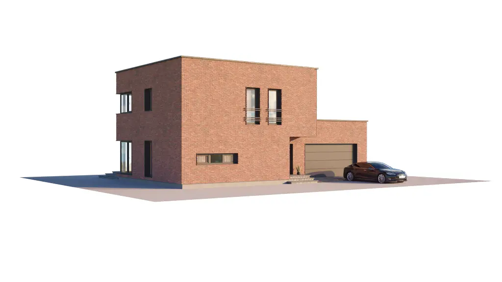 Proiect de casa cu etaj 178 m²: 3 Dormitoare, 3 Bai, Bucatarie deschisa, Garaj