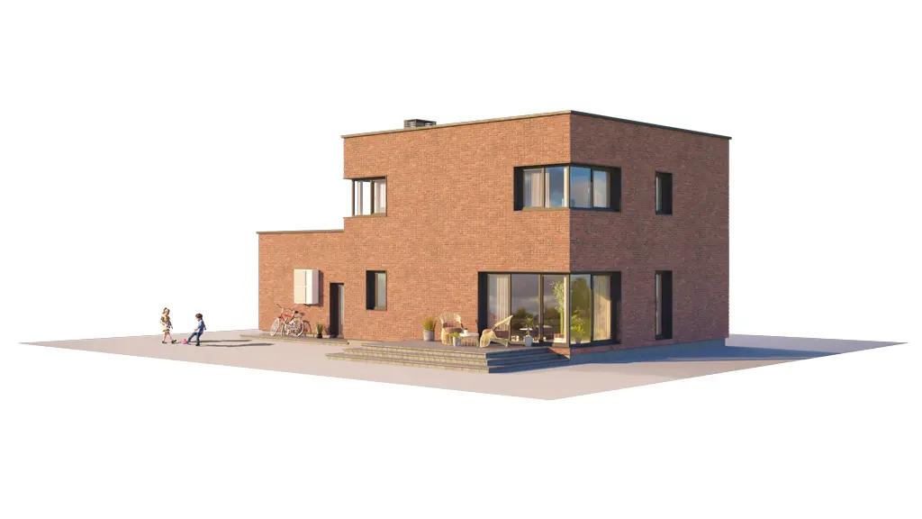 Proiect de casa cu etaj 178 m²: 3 Dormitoare, 3 Bai, Bucatarie deschisa, Garaj
