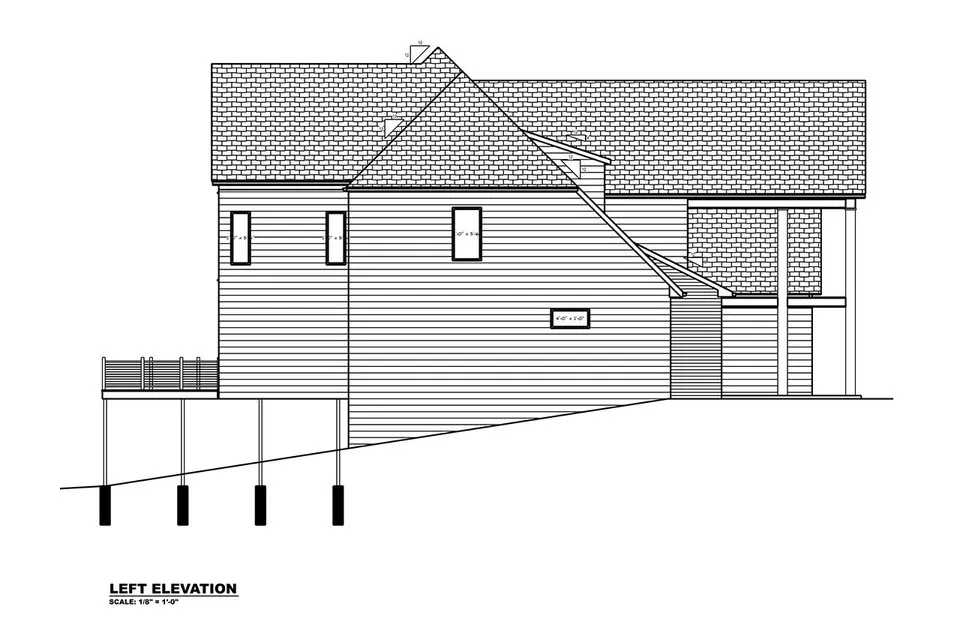 Proiect de casa parter cu mansardă + demisol 520 m²: 4 Dormitoare, 5 Bai, Bucatarie deschisa, Garaj