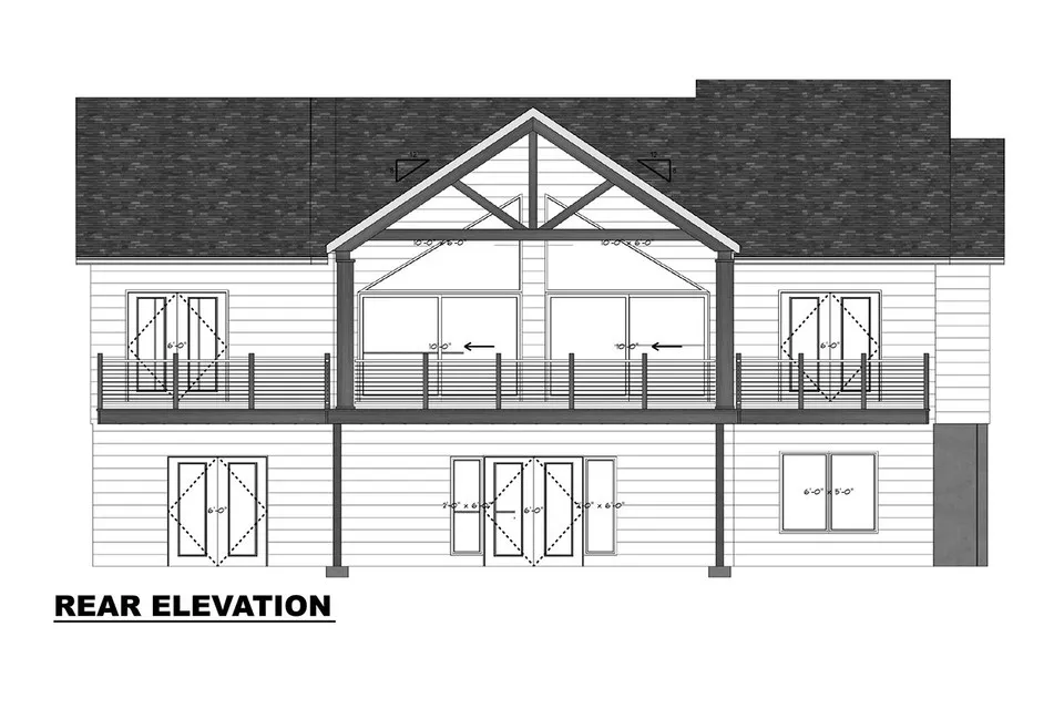 Proiect de casa parter + demisol 350 m²: 3 Dormitoare, Birou, 4 Bai, Bucatarie deschisa, Garaj