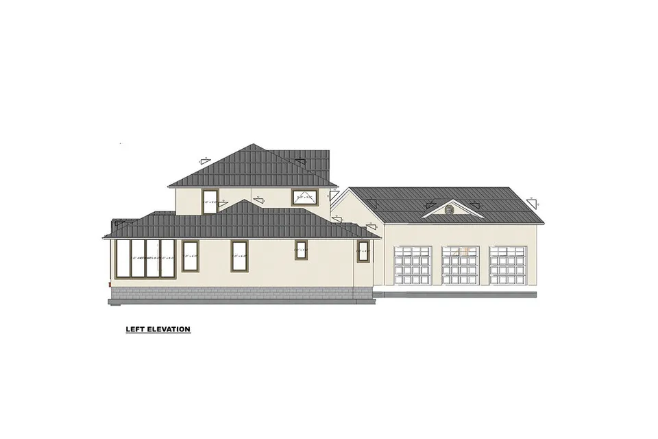 Proiect de casa cu etaj 475 m²: 6 Dormitoare, 5 Bai, Bucatarie deschisa, Garaj