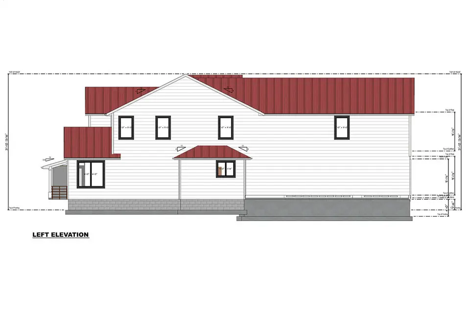Proiect de casa cu etaj 543 m²: 4 Dormitoare, Birou, 4 Bai, Bucatarie deschisa, Garaj