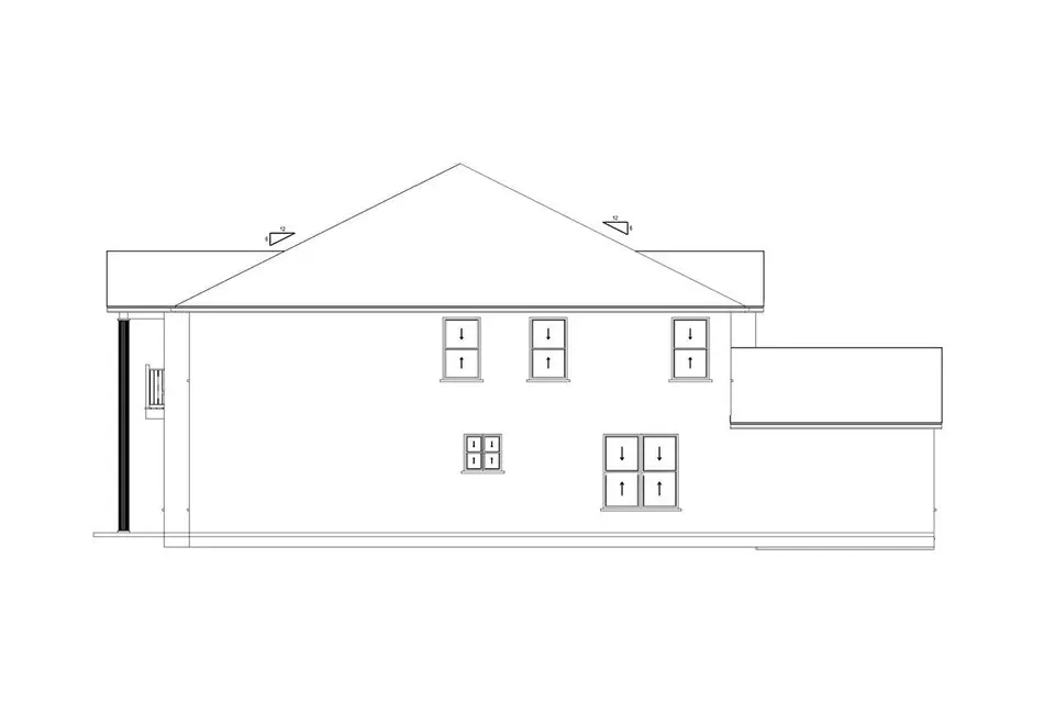 Proiect de casa cu etaj 490 m²: 4 Dormitoare, Birou, 4 Bai, Bucatarie deschisa, Garaj