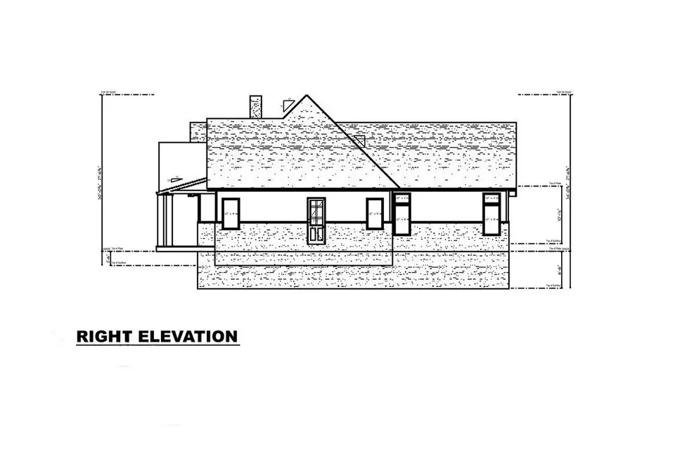 Proiect de casa parter 232 m²: 3 Dormitoare, 3 Bai, Bucatarie deschisa, fara Garaj