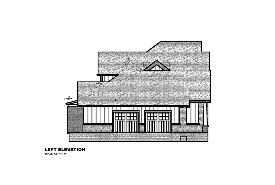 Proiect de casa parter cu mansardă 257 m²: 3 Dormitoare, 4 Bai, Bucatarie deschisa, Garaj
