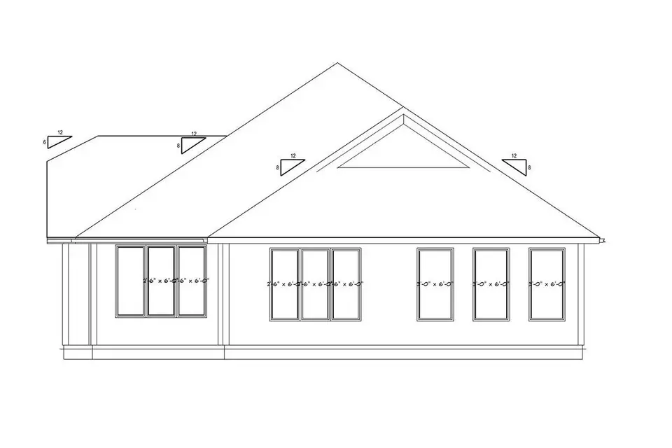 Proiect de casa parter 224 m²: 3 Dormitoare, 2 Bai, Bucatarie deschisa, Garaj