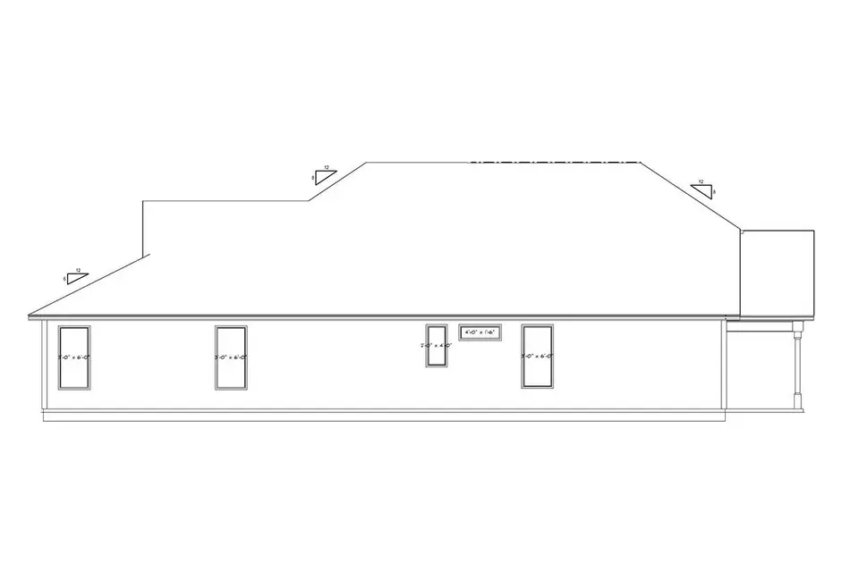 Proiect de casa parter 224 m²: 3 Dormitoare, 2 Bai, Bucatarie deschisa, Garaj