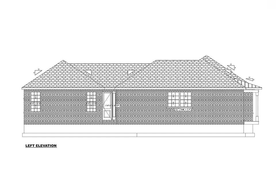 Proiect de casa parter 205 m²: 4 Dormitoare, 4 Bai, Bucatarie deschisa, fara Garaj