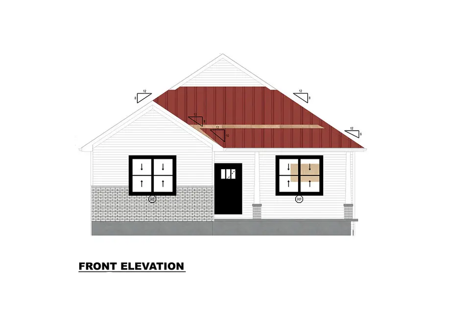 Proiect de casa parter + demisol 314 m²: 3 Dormitoare, 3 Bai, Bucatarie deschisa, Garaj