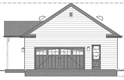 Proiect de casa parter 135 m²: 1 Dormitoare, 1 Bai, Bucatarie deschisa, Garaj
