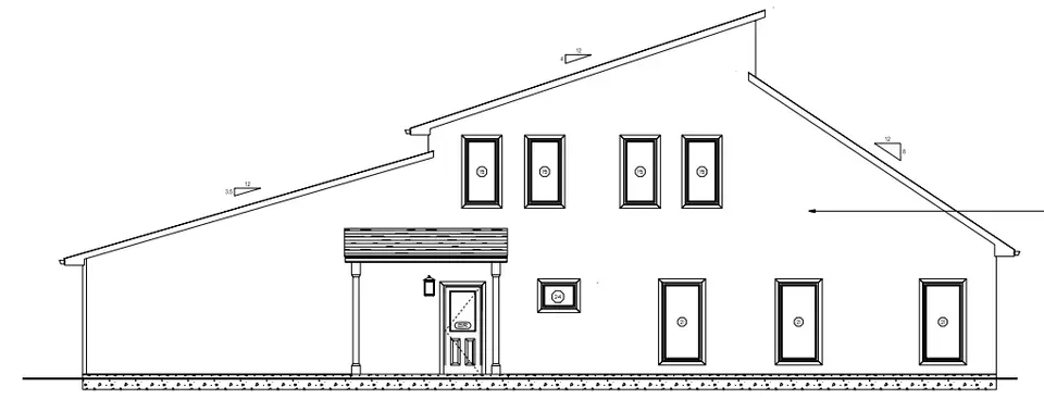 Proiect de casa parter cu mansardă 250 m²: 3 Dormitoare, 3 Bai, Garaj