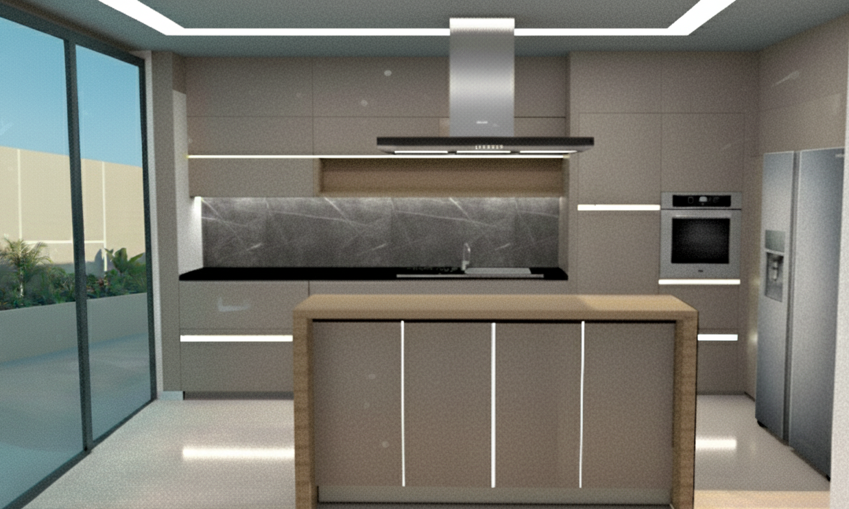 Proiect de casa cu etaj 283 m²: 3 Dormitoare, Birou, 3 Bai, Bucatarie deschisa, fara Garaj