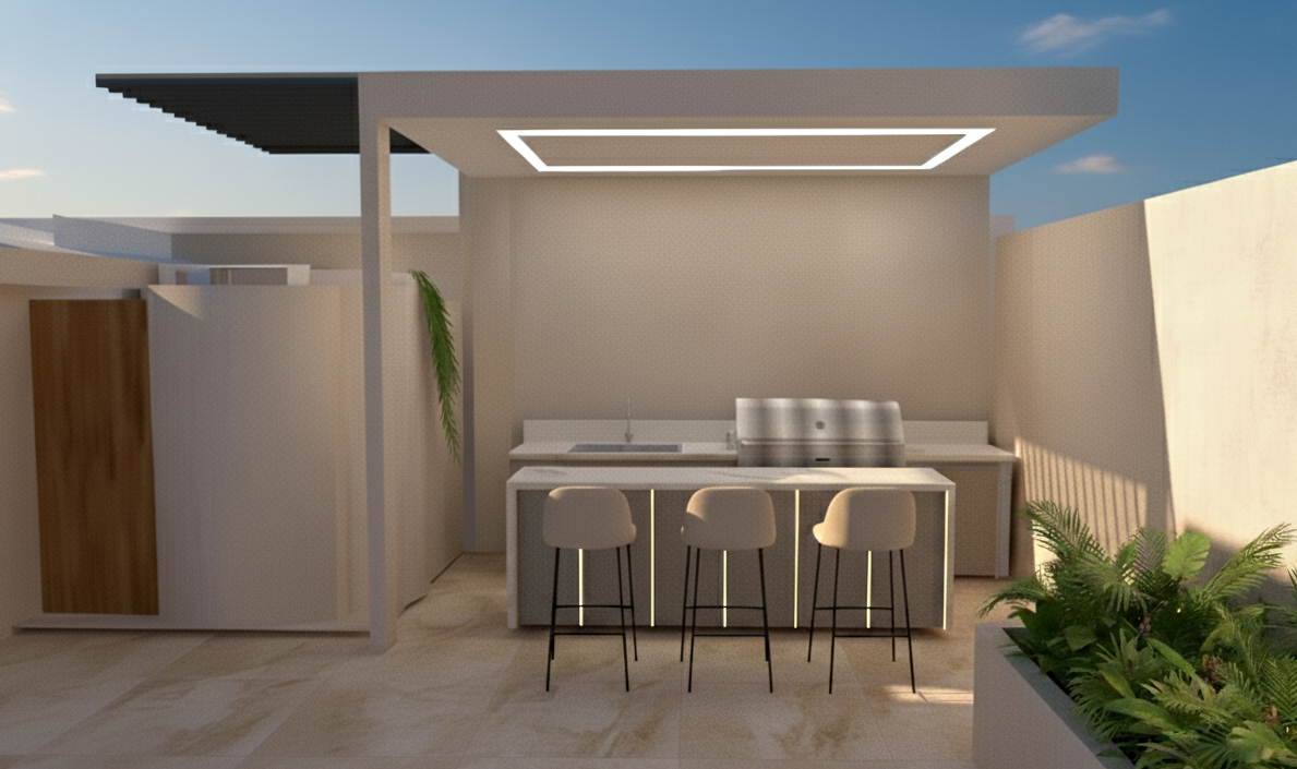 Proiect de casa cu etaj 283 m²: 3 Dormitoare, Birou, 3 Bai, Bucatarie deschisa, fara Garaj