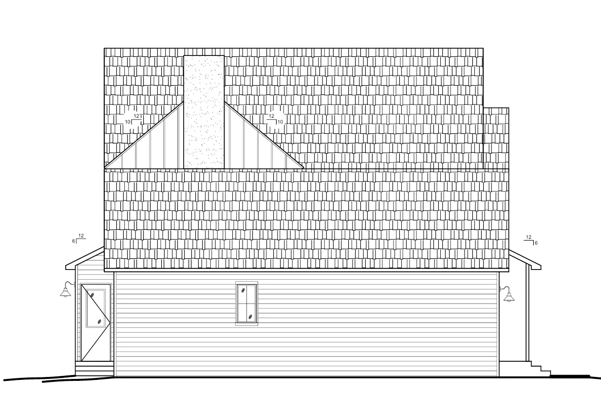 Proiect de casa cu etaj 305 m²: 2 Dormitoare, Birou, 3 Bai, Bucatarie deschisa, Garaj