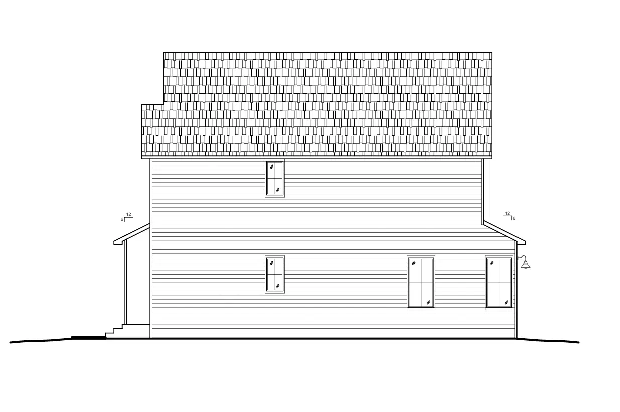 Proiect de casa cu etaj 305 m²: 2 Dormitoare, Birou, 3 Bai, Bucatarie deschisa, Garaj