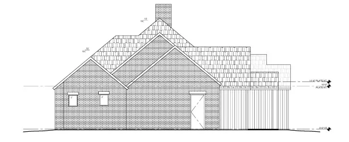 Proiect de casa parter 242 m²: 4 Dormitoare, Birou, 3 Bai, Bucatarie deschisa, fara Garaj