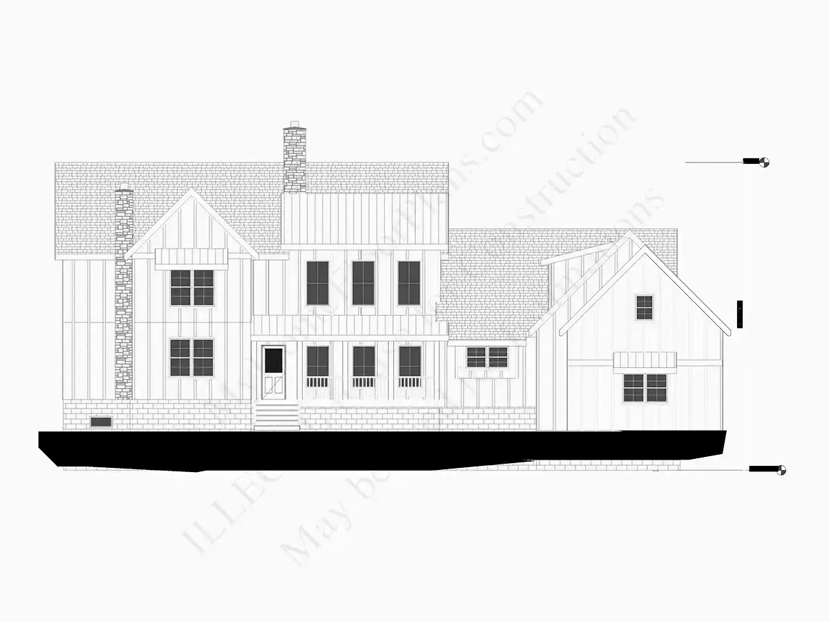Proiect de casa cu etaj + demisol 466 m²: 5 Dormitoare, 6 Bai, Bucatarie deschisa, Garaj