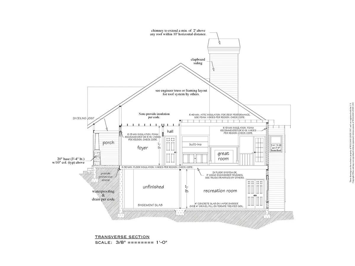 Proiect de casa parter 310 m²: 4 Dormitoare, Birou, 4 Bai, Bucatarie deschisa, Garaj