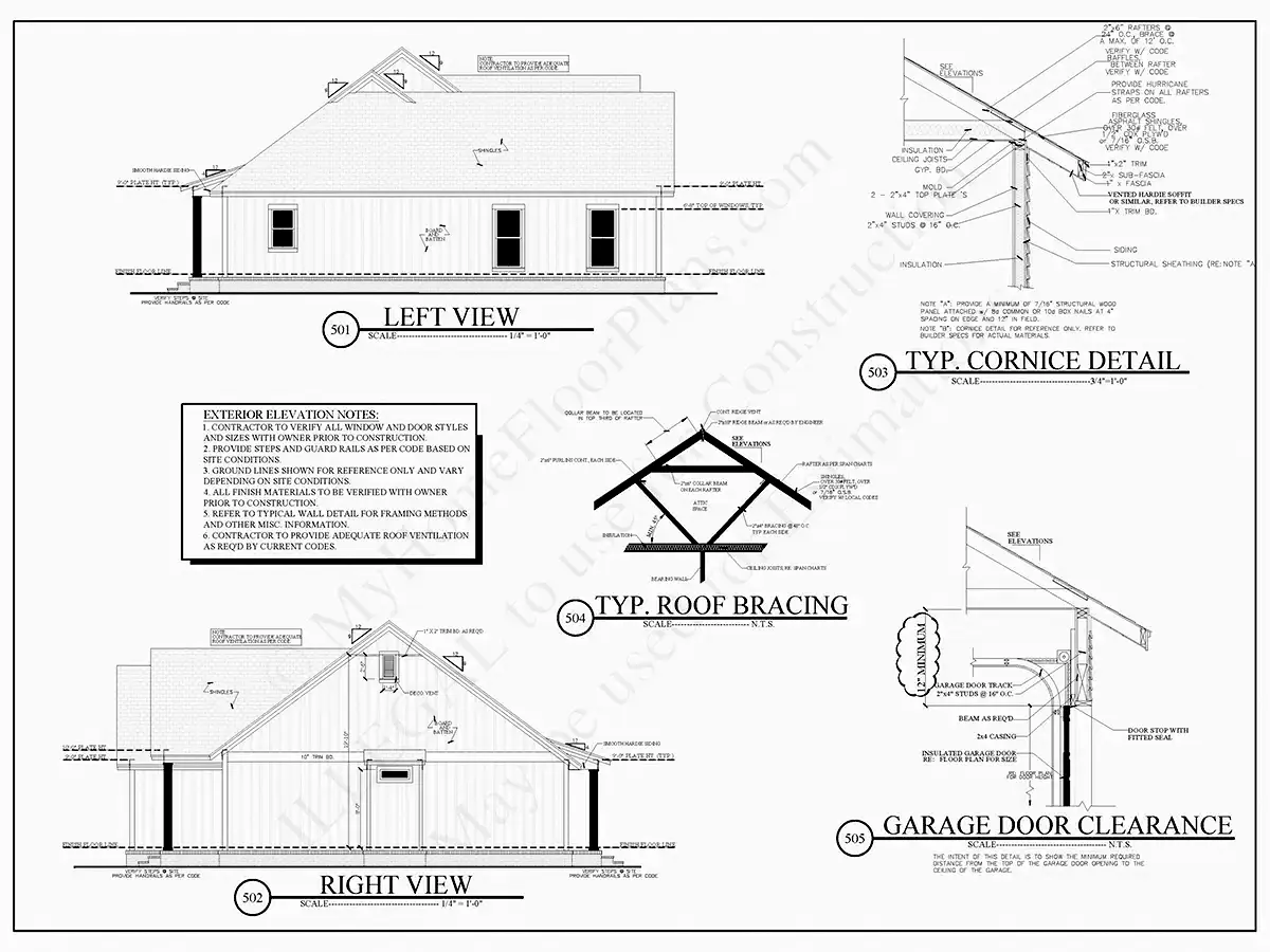 Proiect de casa parter 42 m²: 3 Dormitoare, 2 Bai, Bucatarie deschisa, Garaj