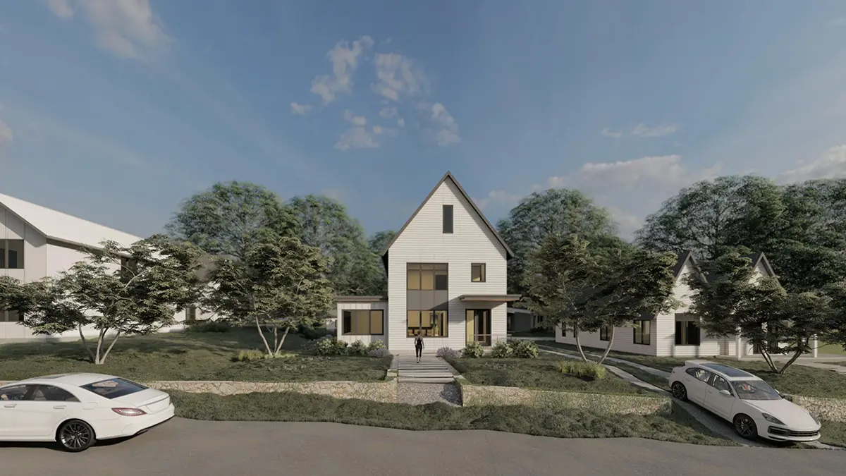 Proiect de casa cu etaj 299 m²: 4 Dormitoare, Birou, 4 Bai, Bucatarie deschisa, fara Garaj