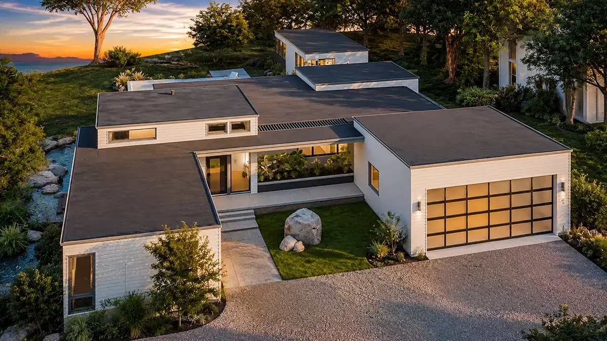 Imagini principale 2 – Proiect de casa parter 347 m²: 4 Dormitoare, Birou, 6 Bai, Bucatarie deschisa, Garaj — 13794R