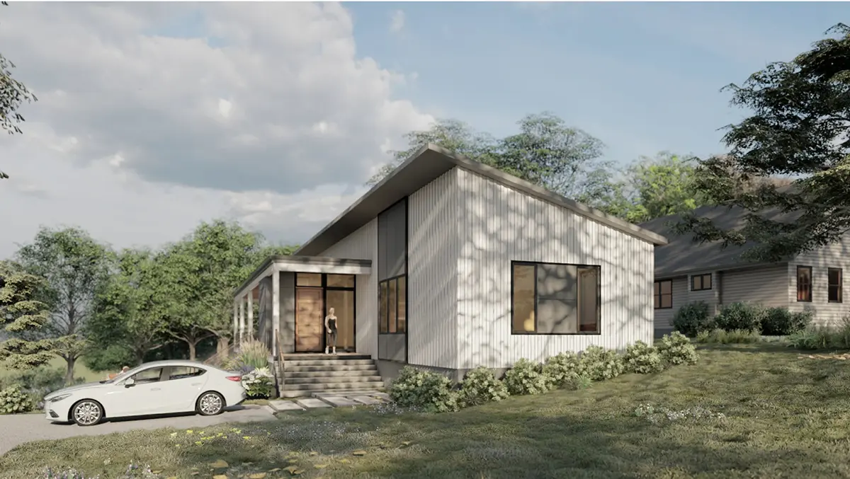 Imagini principale 4 – Proiect de casa parter 196 m²: 4 Dormitoare, Birou, 4 Bai, Bucatarie deschisa, fara Garaj — 31176R