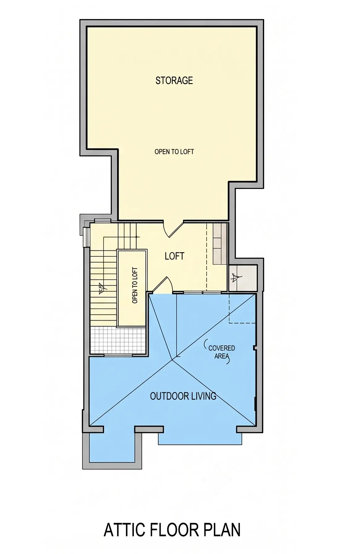 Etaj 2 8 – Proiect de casa cu 2 etaje 238 m²: 4 Dormitoare, 3 Bai, Bucatarie deschisa, fara Garaj — 57019R