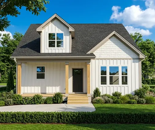 Miniatură 1 – Proiect de casa parter cu mansardă 181 m²: 4 Dormitoare, 4 Bai, Bucatarie deschisa, fara Garaj — 89622R