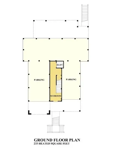 Subsol 11 – Proiect de casa cu 2 etaje 281 m²: 4 Dormitoare, 4 Bai, Bucatarie deschisa, Garaj — 10609R
