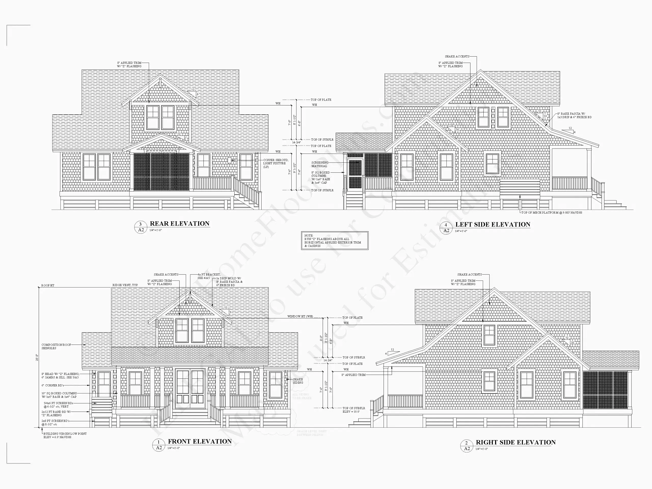 Fațade 19 – Proiect de casa parter cu mansardă 157 m²: 4 Dormitoare, 4 Bai, fara Garaj — 82275R