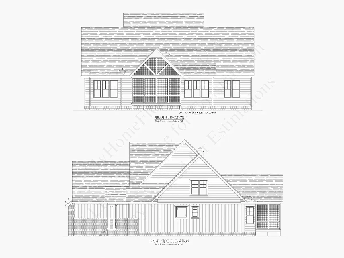 Fațade 24 – Proiect de casa parter cu mansardă 385 m²: 4 Dormitoare, Birou, 5 Bai, Bucatarie deschisa, Garaj — 16340R