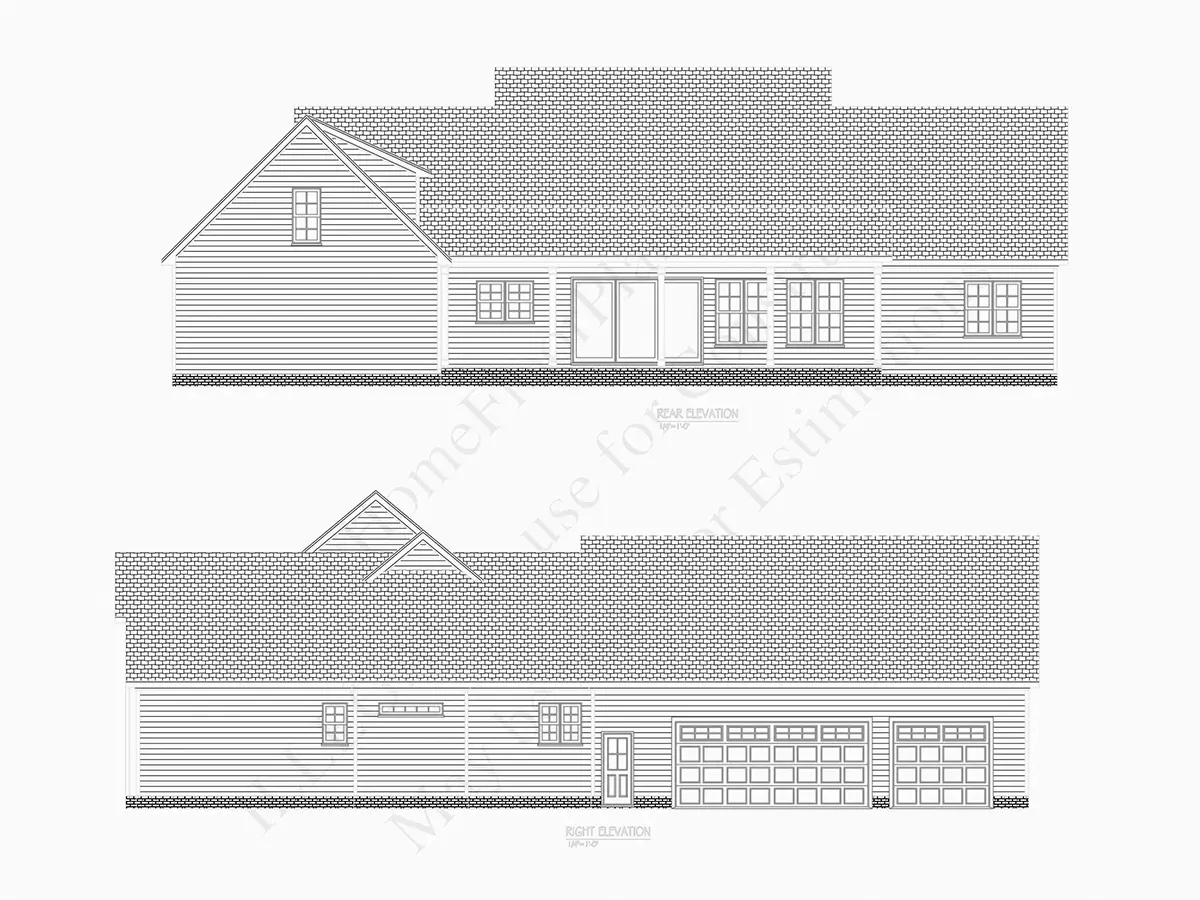 Proiect de casa parter 278 m²: 3 Dormitoare, Birou, 6 Bai, Bucatarie deschisa, Garaj