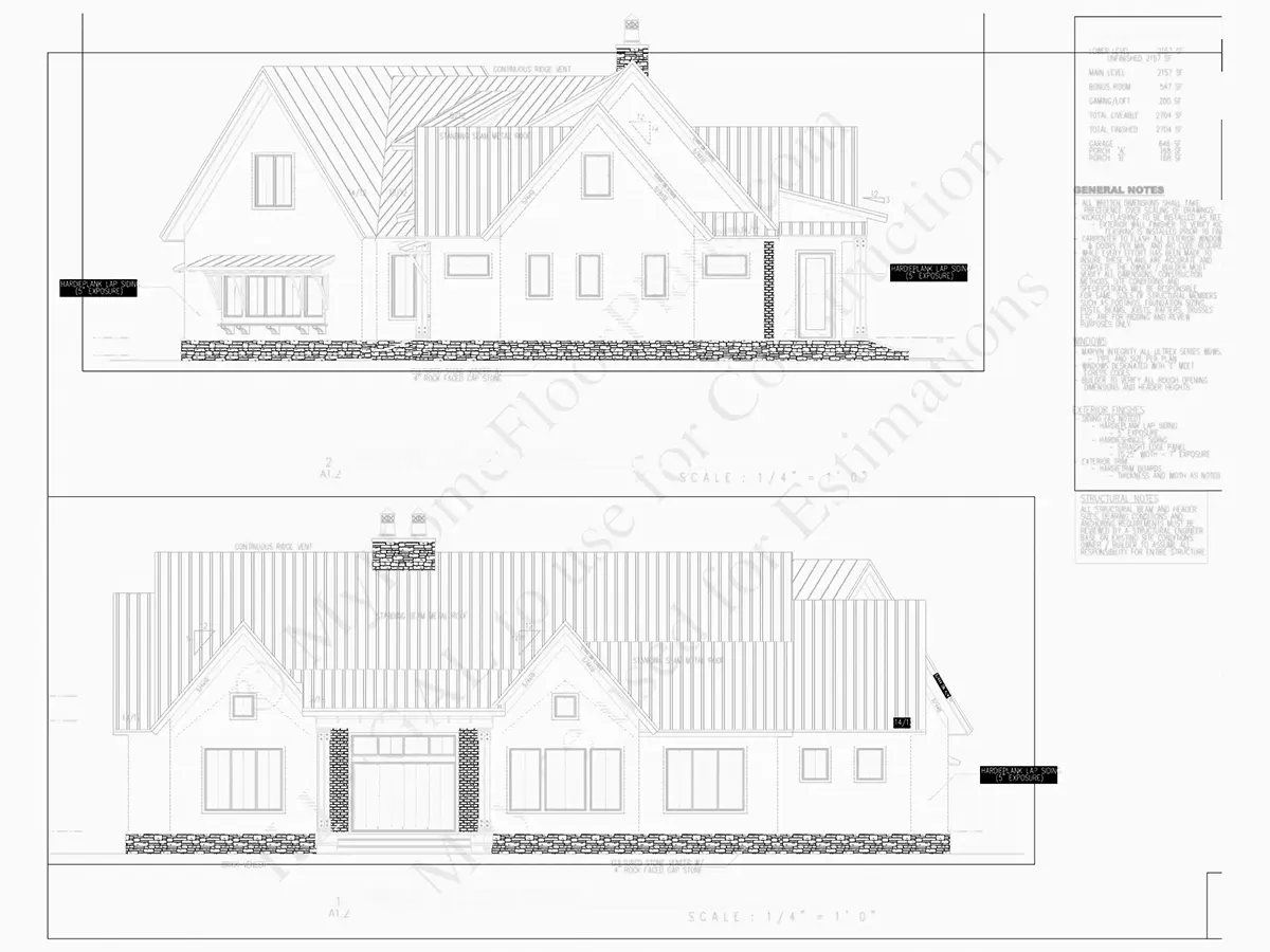 Proiect de casa parter cu mansardă 200 m²: 3 Dormitoare, Birou, 3 Bai, Bucatarie deschisa, Garaj