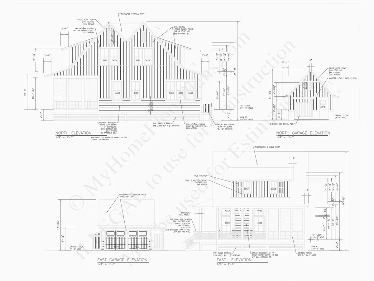 Proiect de casa parter cu mansardă 233 m²: 4 Dormitoare, 5 Bai, Bucatarie deschisa, Garaj