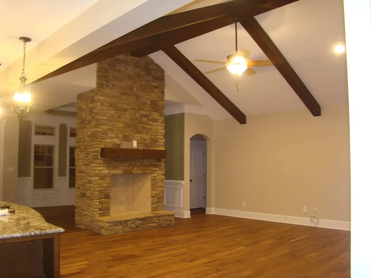 Proiect de casa parter 301 m²: 4 Dormitoare, Birou, 4 Bai, Bucatarie deschisa, Garaj