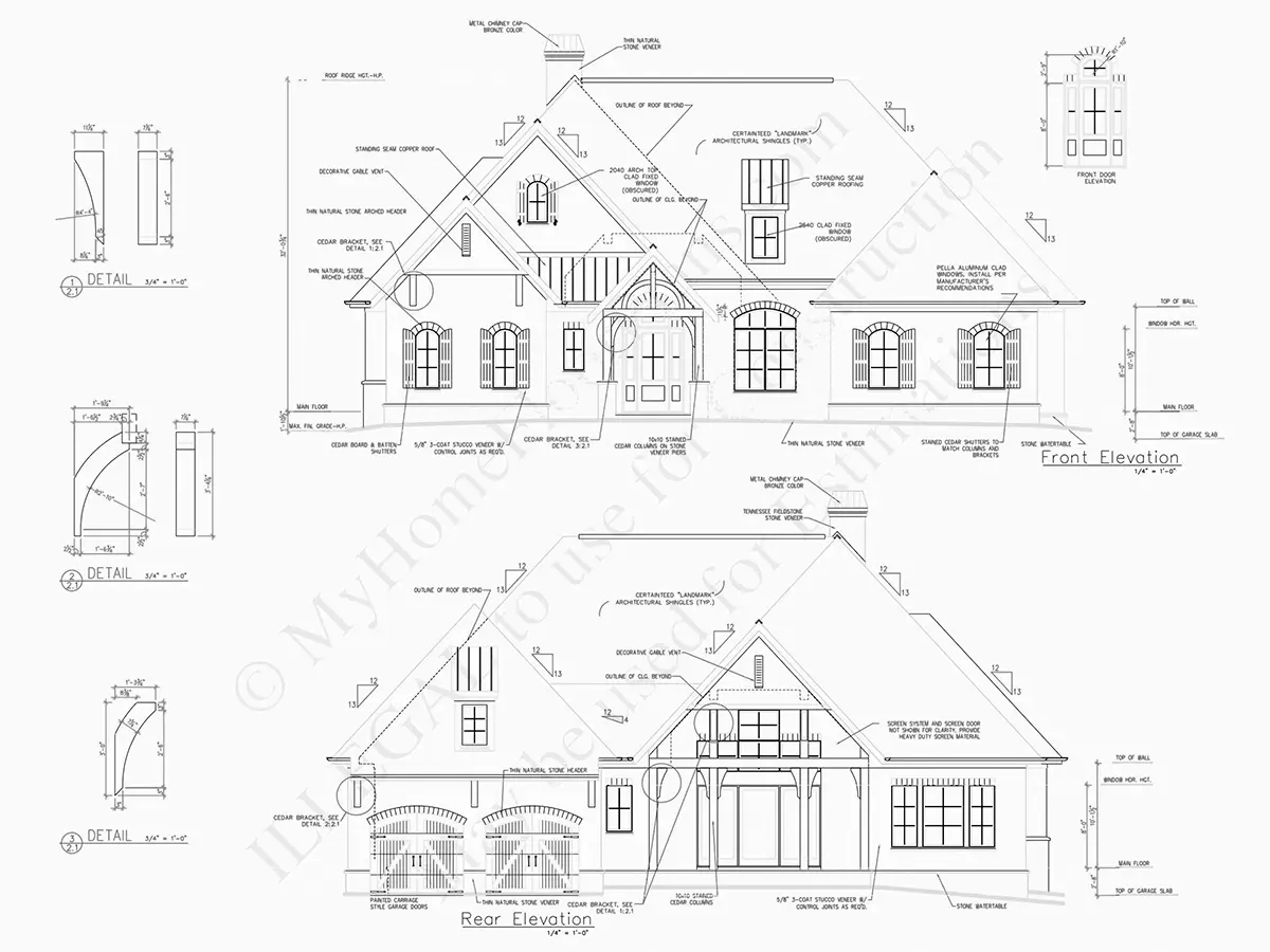 Proiect de casa parter 257 m²: 2 Dormitoare, Birou, 4 Bai, Bucatarie deschisa, Garaj