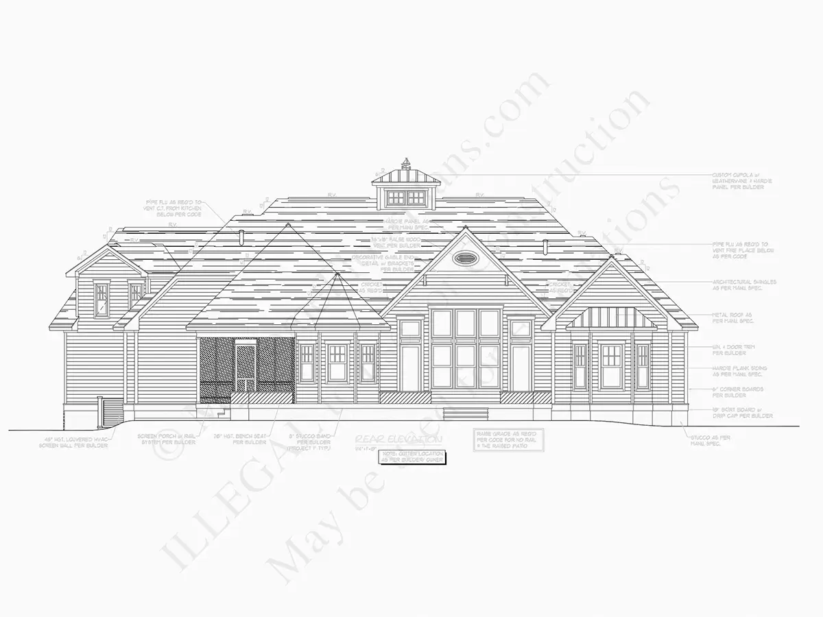 Proiect de casa parter cu mansardă 408 m²: 3 Dormitoare, Birou, 4 Bai, Bucatarie deschisa, Garaj