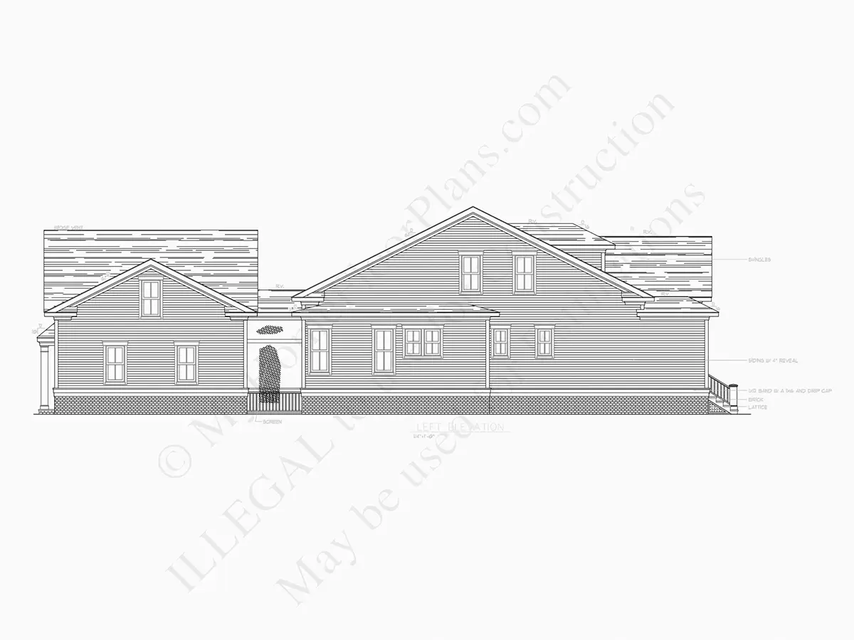 Proiect de casa parter cu mansardă 178 m²: 4 Dormitoare, 3 Bai, Garaj