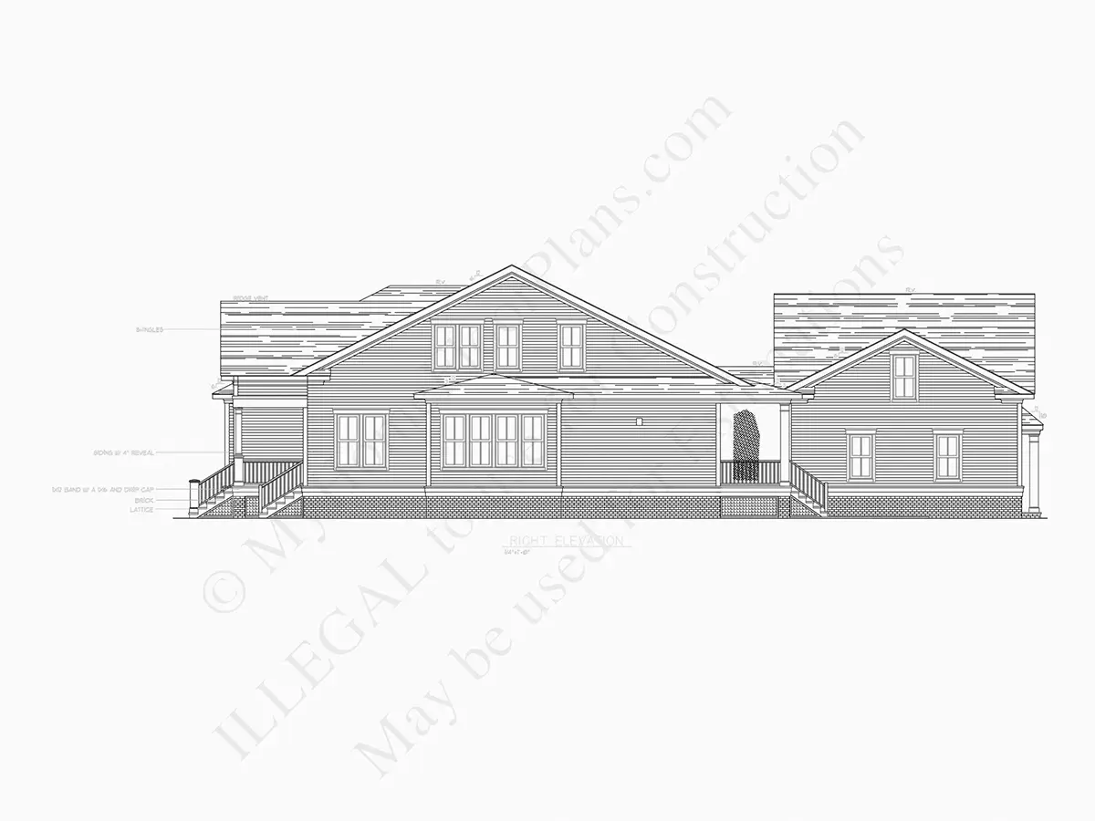 Proiect de casa parter cu mansardă 178 m²: 4 Dormitoare, 3 Bai, Garaj