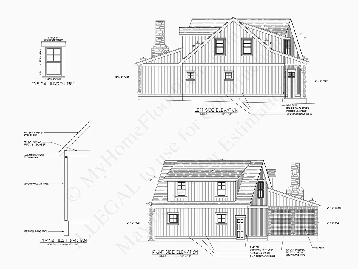 Proiect de casa parter cu mansardă 314 m²: 3 Dormitoare, 4 Bai, Bucatarie deschisa, Garaj
