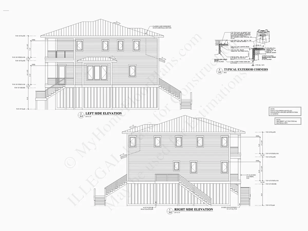 Proiect de casa cu 2 etaje 311 m²: 5 Dormitoare, 4 Bai, Bucatarie deschisa, Garaj