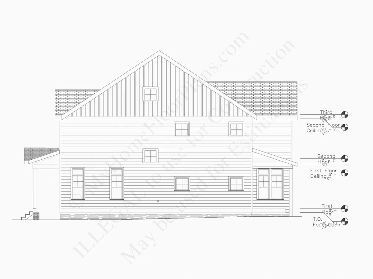 Proiect de casa cu etaj 237 m²: 4 Dormitoare, Birou, 5 Bai, Bucatarie deschisa, Garaj