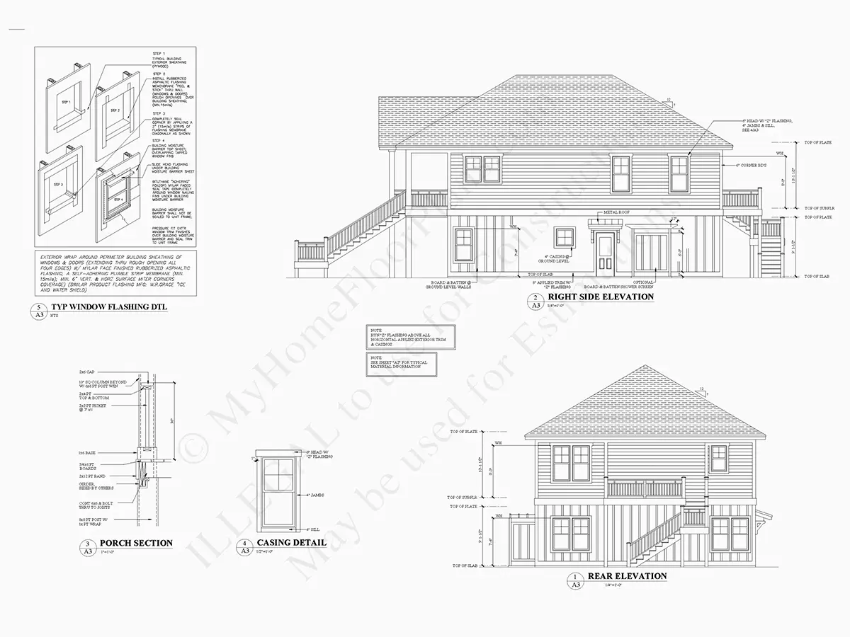 Fațade 17 – Proiect de casa cu etaj 197 m²: 4 Dormitoare, 4 Bai, Bucatarie deschisa, Garaj — 78787R