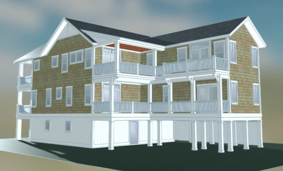 Imagini principale 6 – Proiect de casa cu 2 etaje 335 m²: 5 Dormitoare, 6 Bai, Bucatarie deschisa, Garaj — 78451R