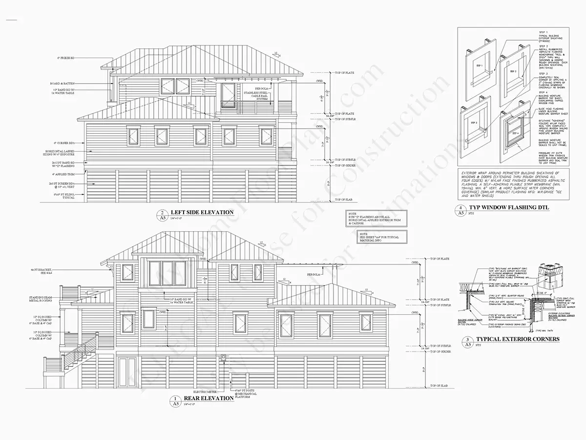 Fațade 21 – Proiect de casa cu 2 etaje 275 m²: 4 Dormitoare, 6 Bai, Bucatarie deschisa, Garaj — 74147R